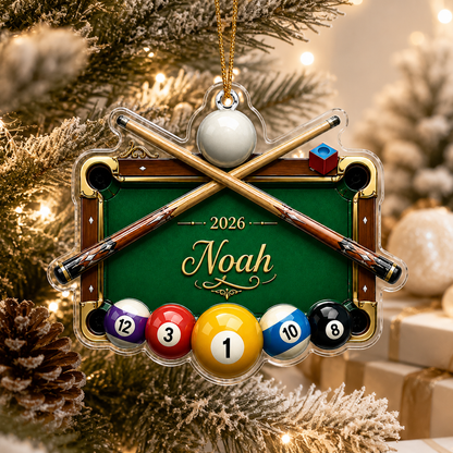 Custom Name Billiards Classic Pool Table Acrylic