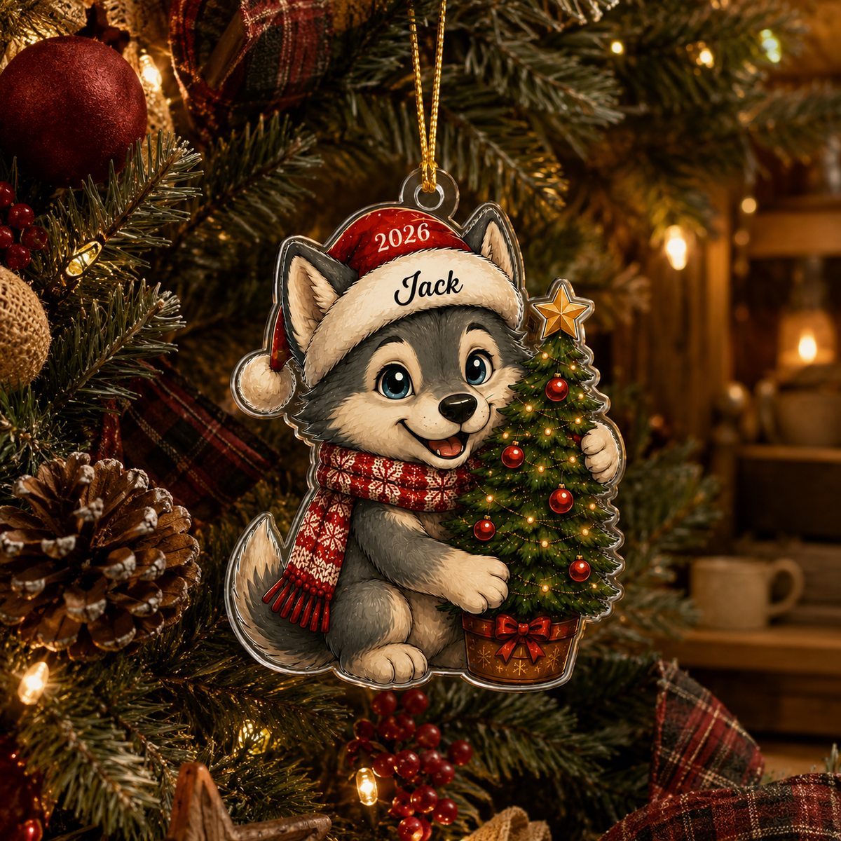 Animal Chrismas Wolf