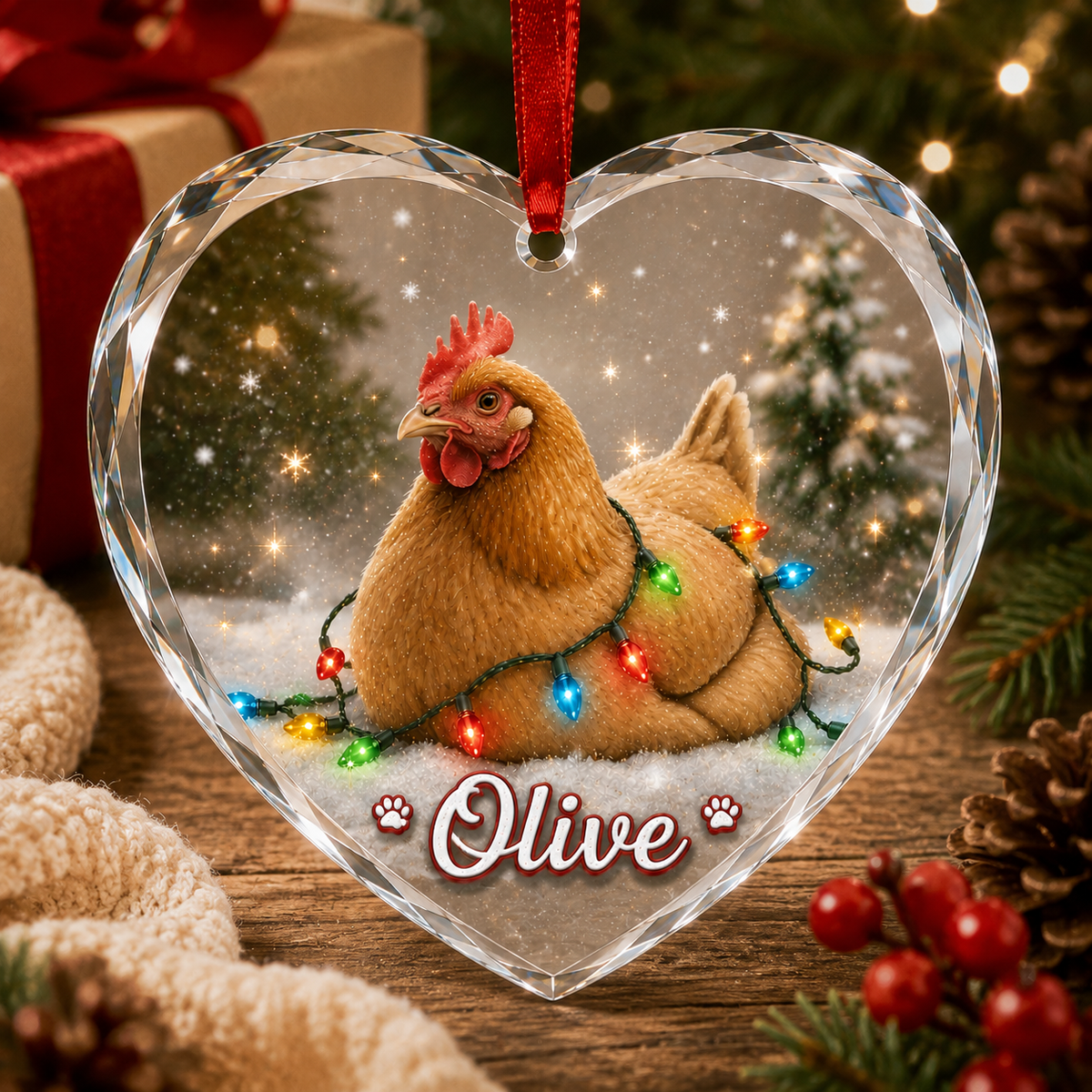 Glass Animal Led Light Chicken