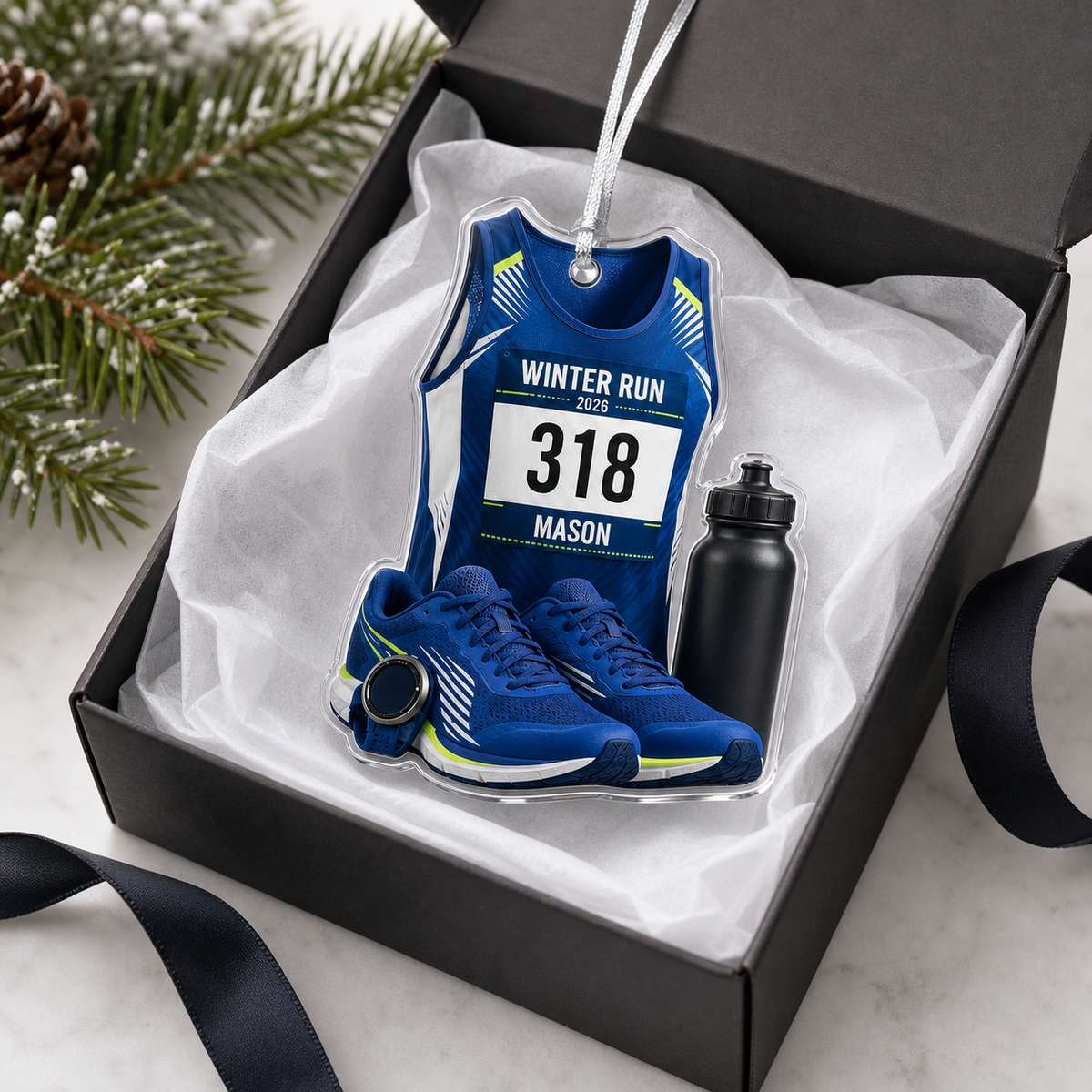 Custom Runner Acrylic - Winter Run Race Kit