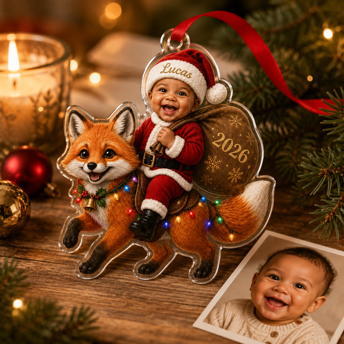 Custom Photo Baby Animal Fox