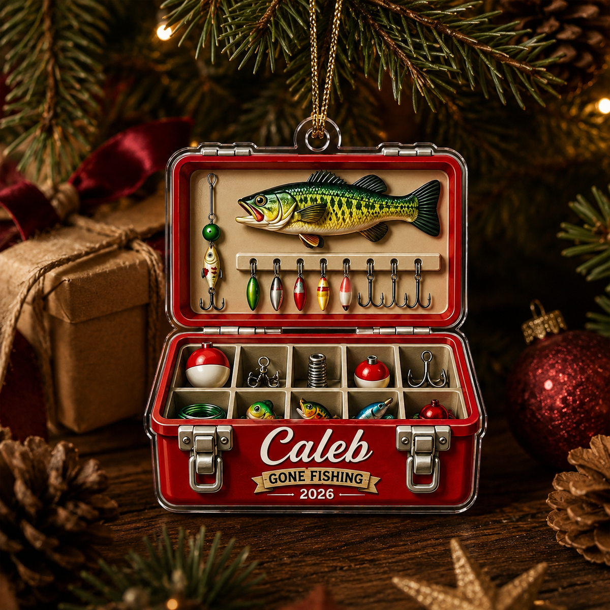 Personalized Fishing Lure Box Acrylic