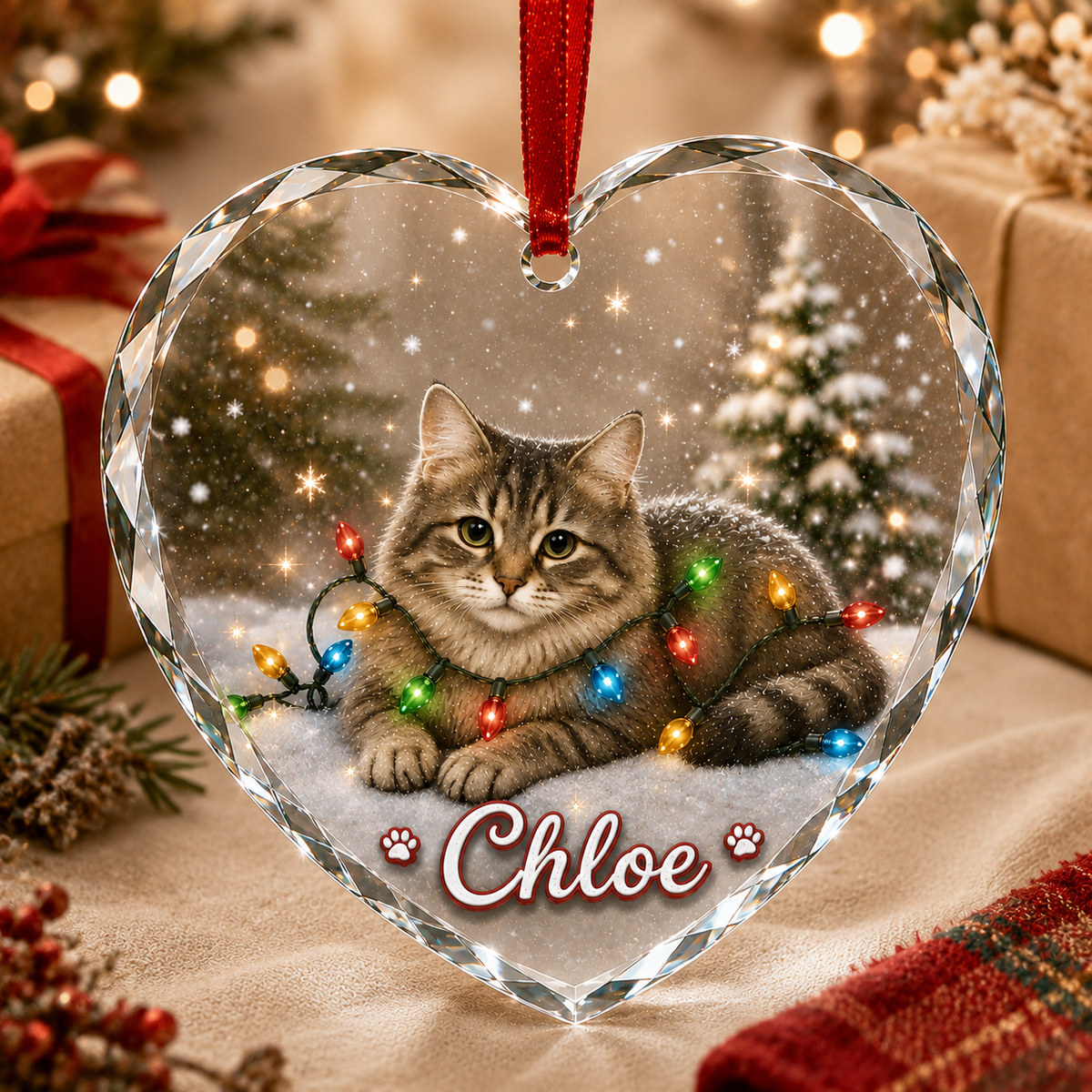 Glass Animal Led Light Cat