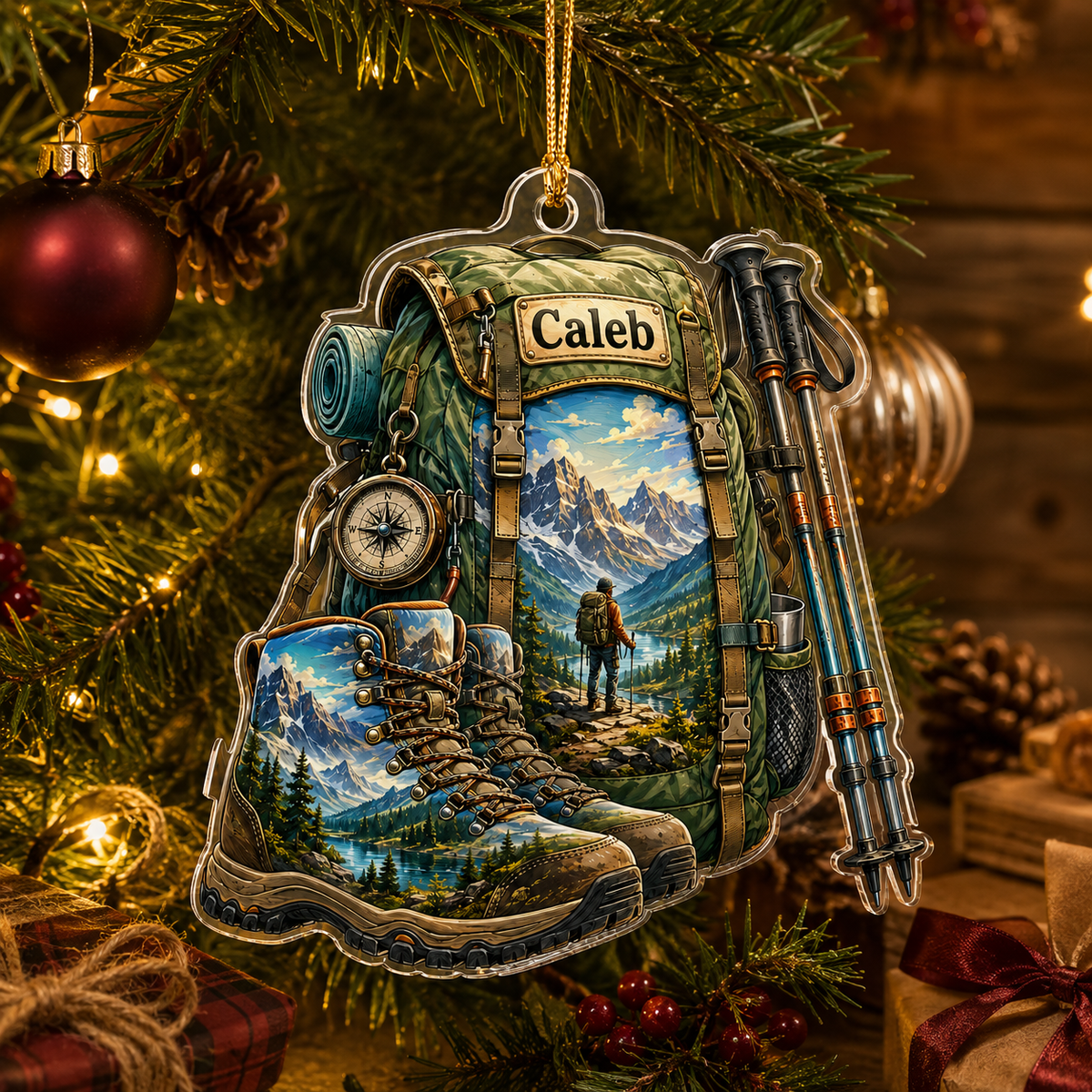 Custom Name Hiking And Trekking Acrylic Style 7
