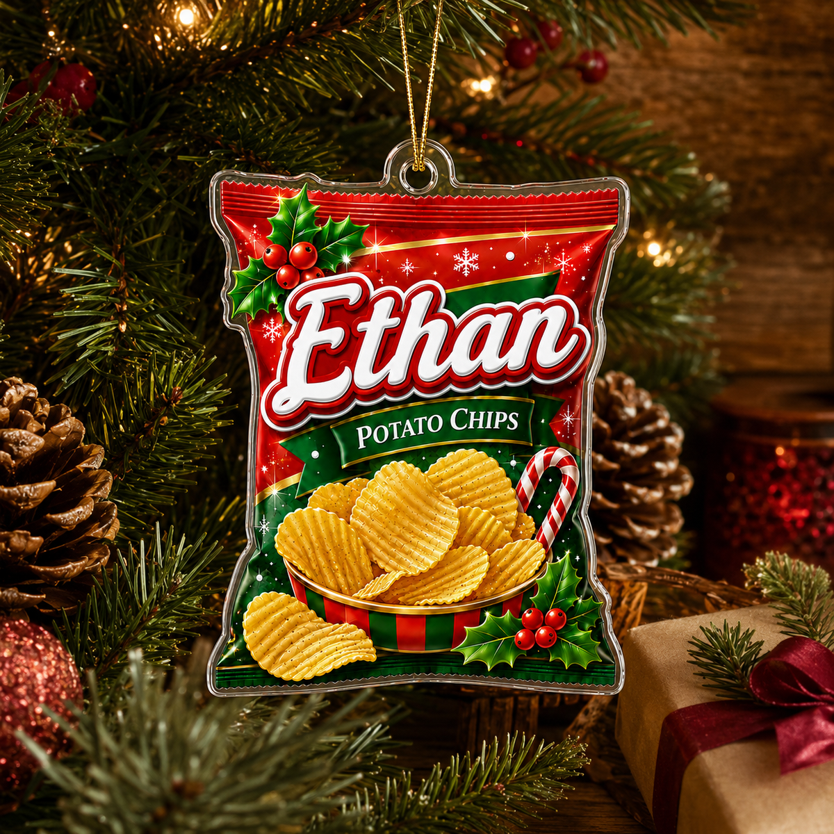 Custom Name Food Acrylic - Potato Chips