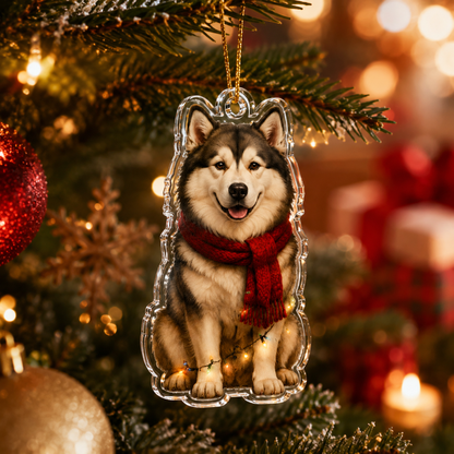 Dog Christmas Ledlight Alaskan Malamute