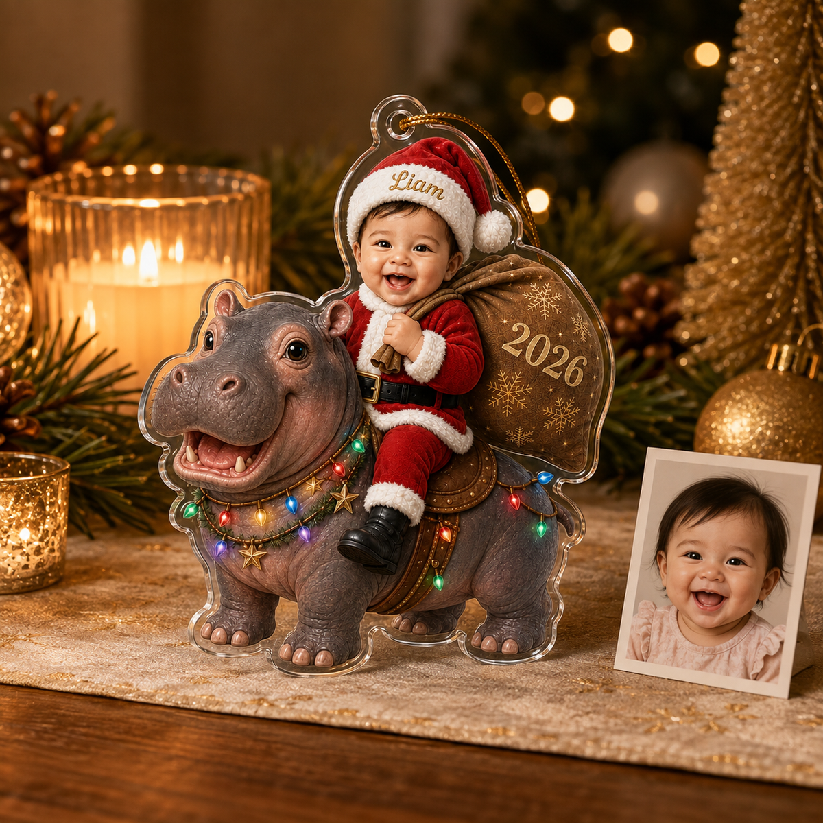 Custom Photo Baby Animal Hippopotamus