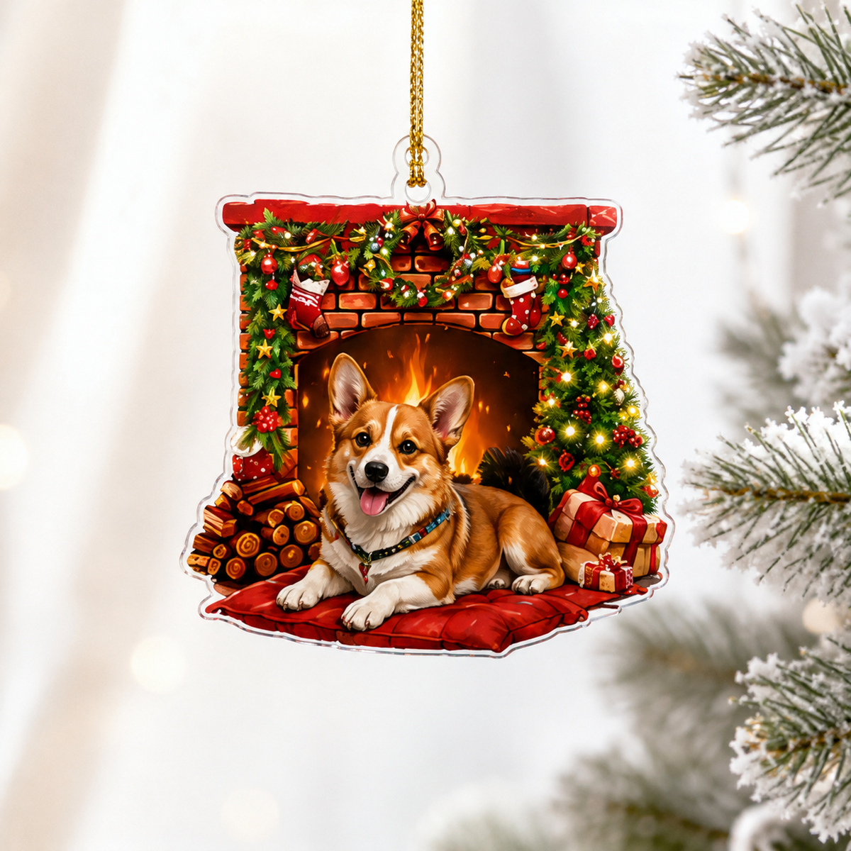Dog Christmas Tree Corgi