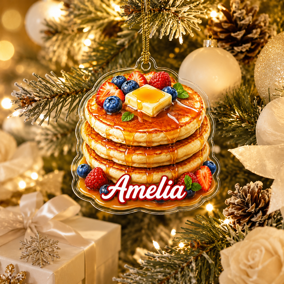 Breakfast Custom Name Pancake Acrylic