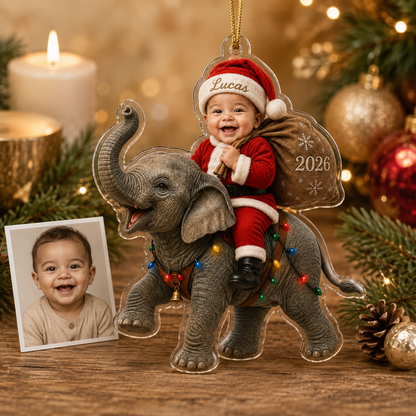 Custom Photo Baby Animal Elephant