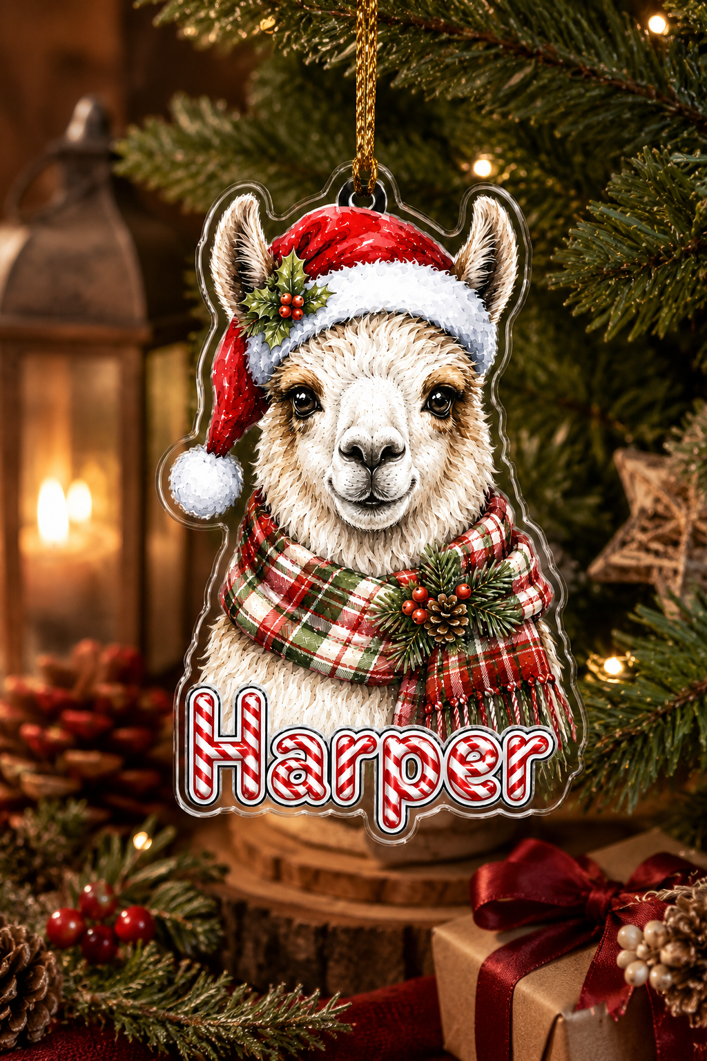 Christmas Farm Animal Llama