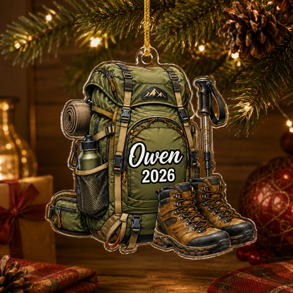 Custom Name Hiking And Trekking Acrylic Style 4