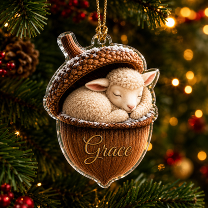 Animal Tree Decor Acrylic Lamb
