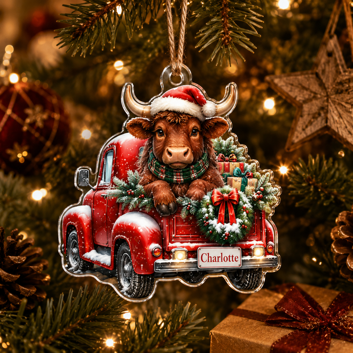 Christmas Farm Bull