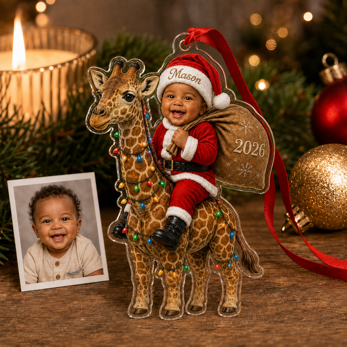 Custom Photo Baby Animal Giraffe