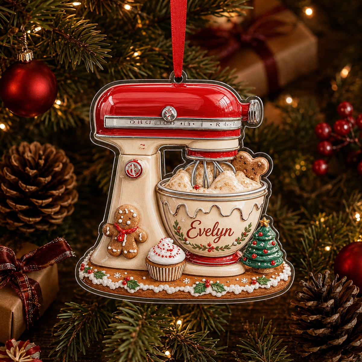 Personalized Kitchen Utensils Acrylic Cupcake Dough Mixer