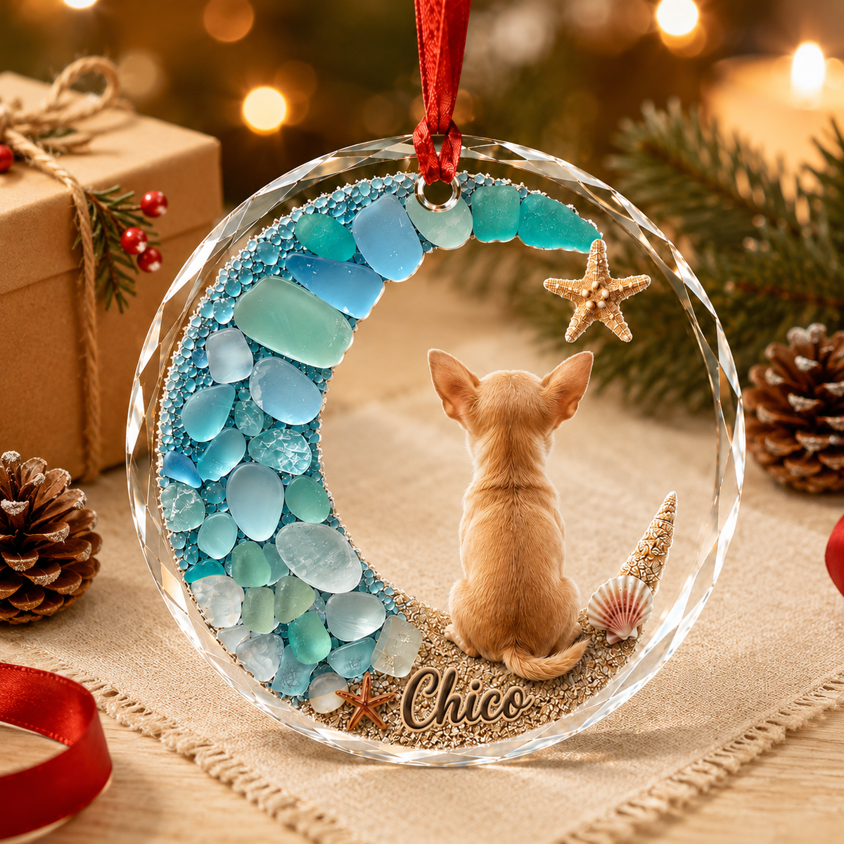Custom Dog Seashell Chiahuahua