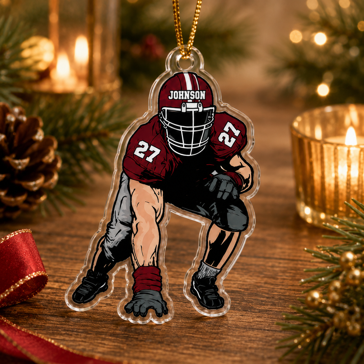 American Football Custome Name Acrylic Style 15