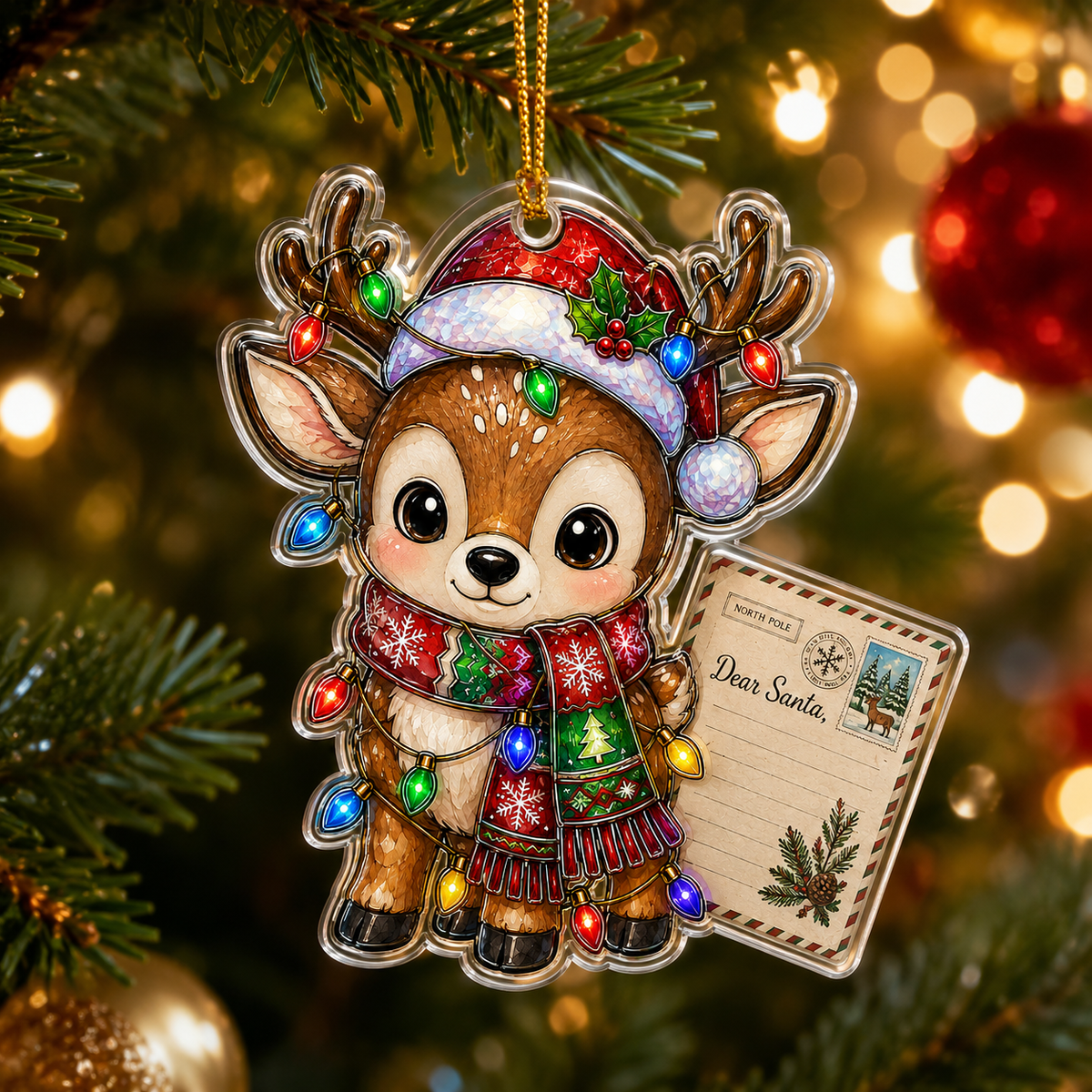 Animal With Christmas Led Deer
