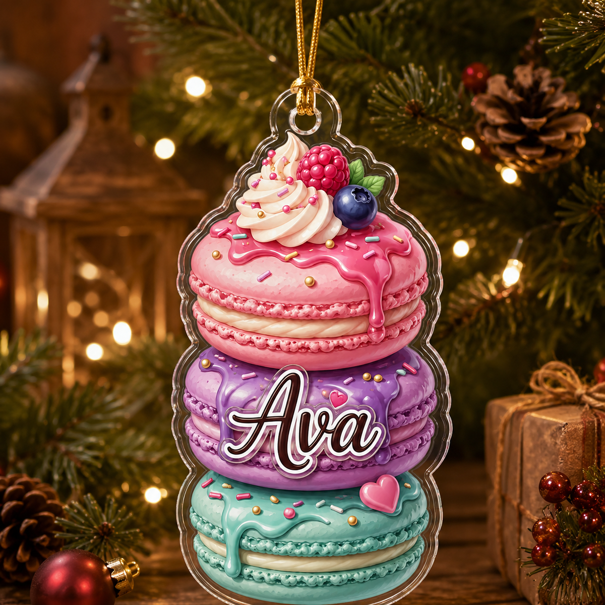 Custom Dessert Macaron Acrylic