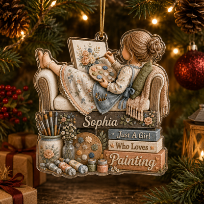 Personalized Just A Girl Hobby Painting