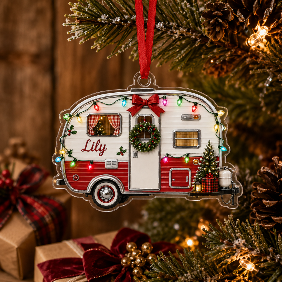 Camping Personalize Acrylic Cute Mobile Home