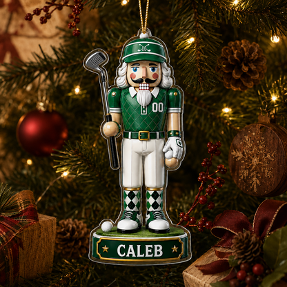 Sports Nutcracker Golf Acrylic