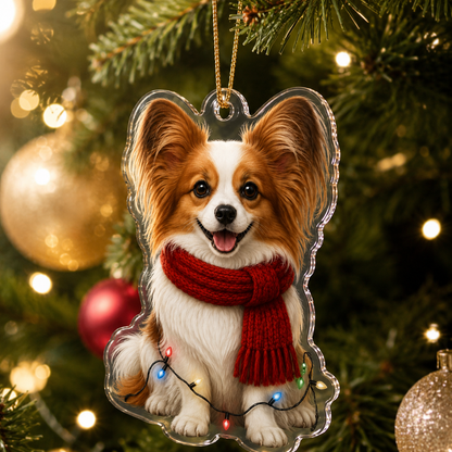 Dog Christmas Ledlight Papillon