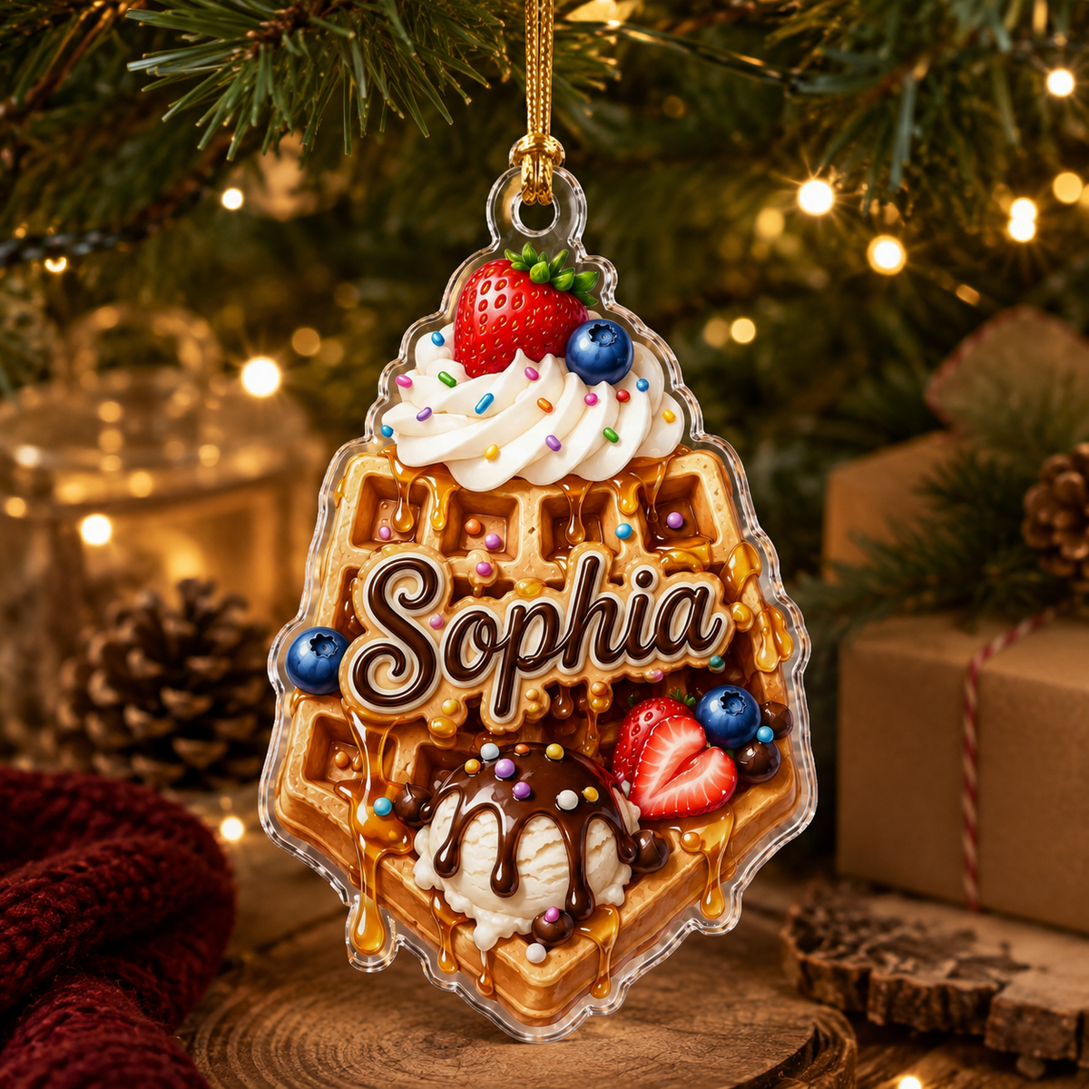 Custom Dessert Waffle Acrylic