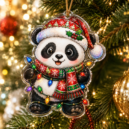 Animal With Christmas Led Panda