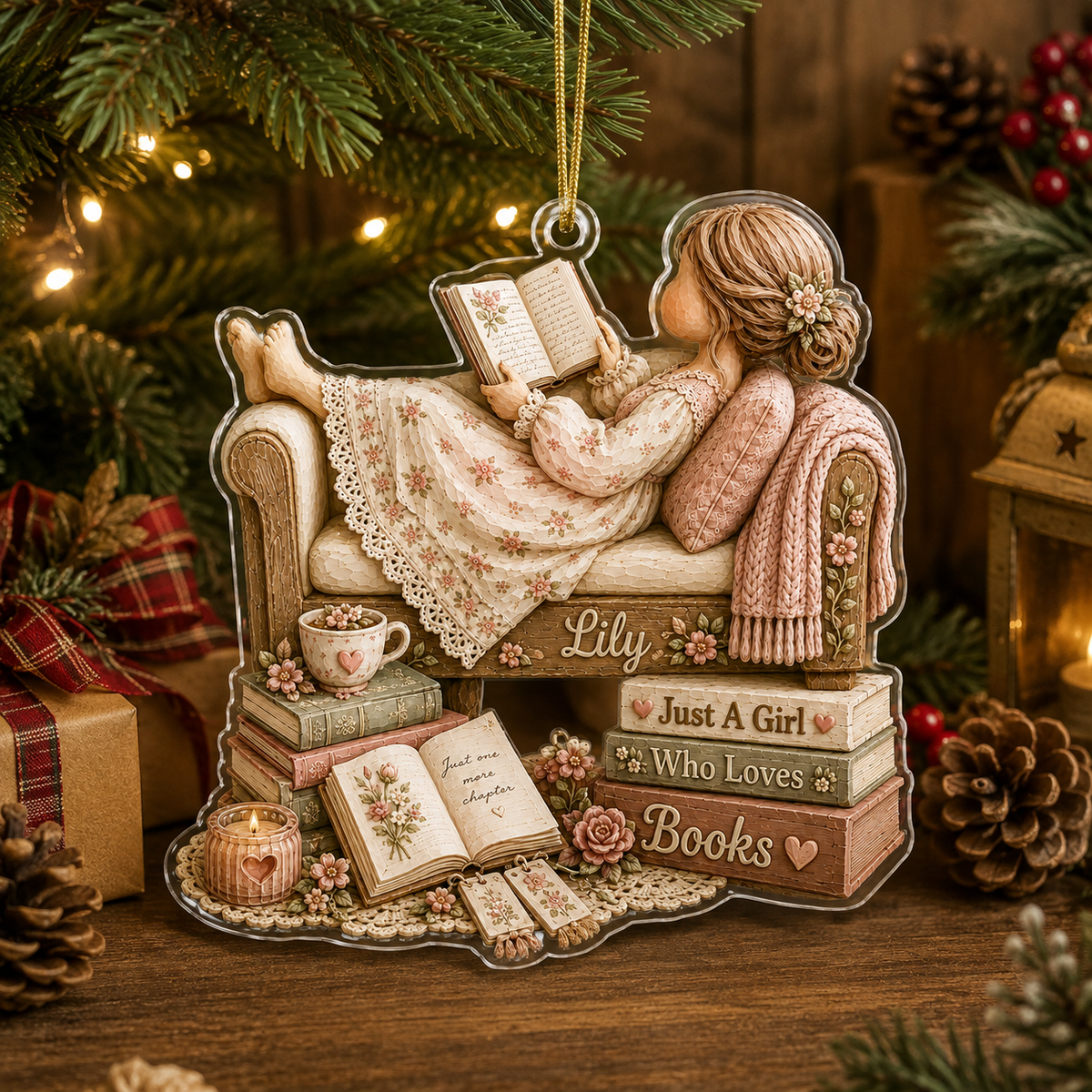 Personalized Just A Girl Hobby Reading Books