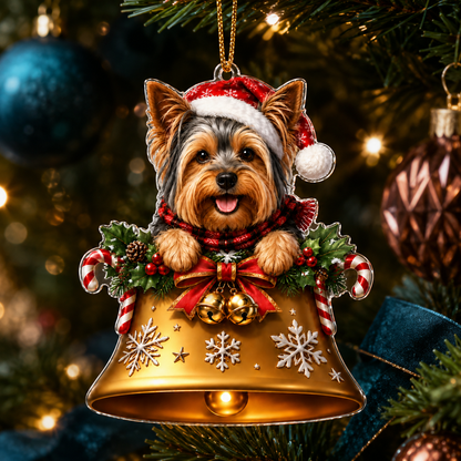 Dog Christmas Bell Yorkshire Terrier