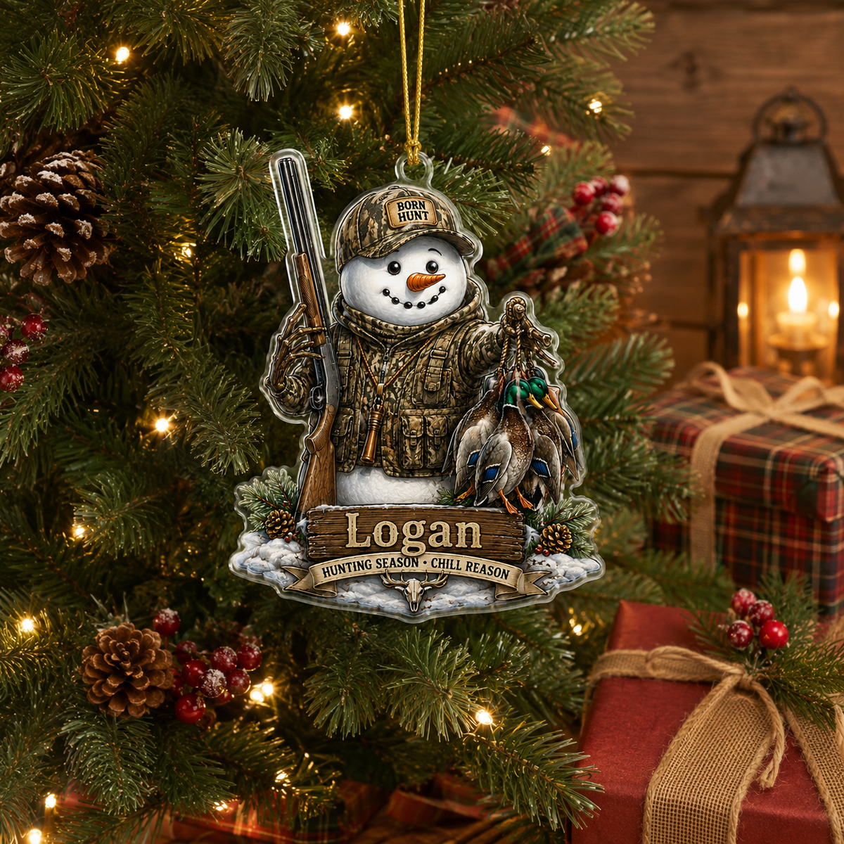 Personalized Hunting Frosty Duck Hunter Acrylic