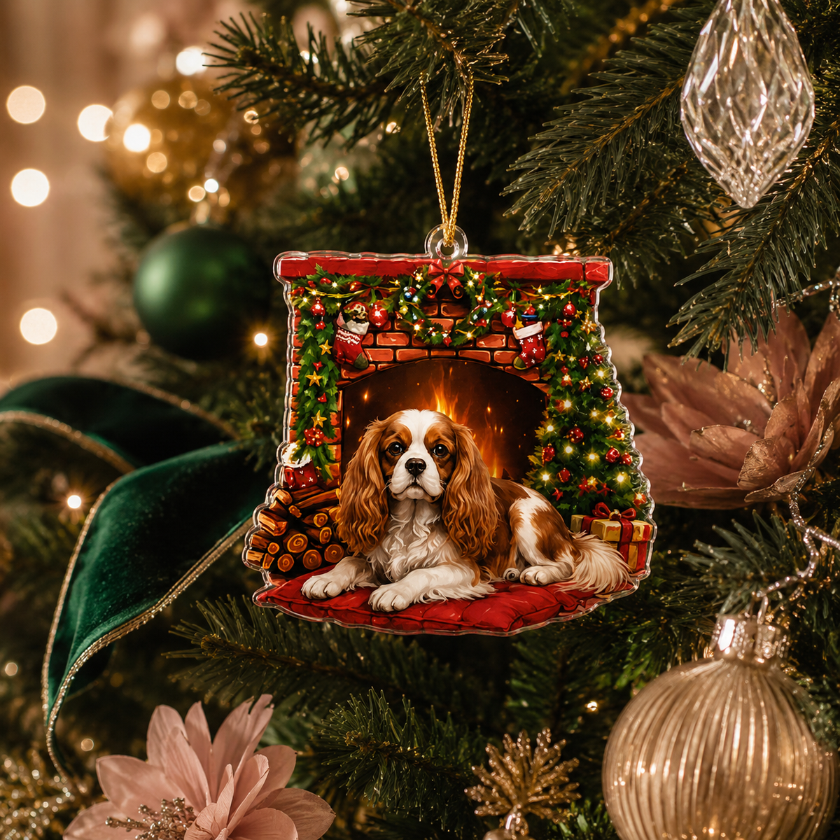 Dog Christmas Tree Spaniel