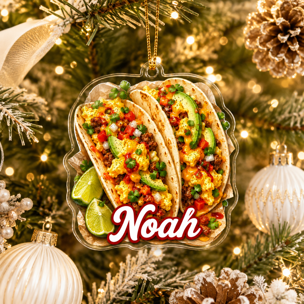 Breakfast Custom Name Breakfast Tacos Acrylic