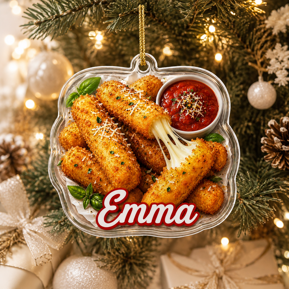 Breakfast Custom Name Mozzarella Sticks Acrylic