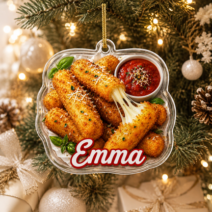 Breakfast Custom Name Mozzarella Sticks Acrylic