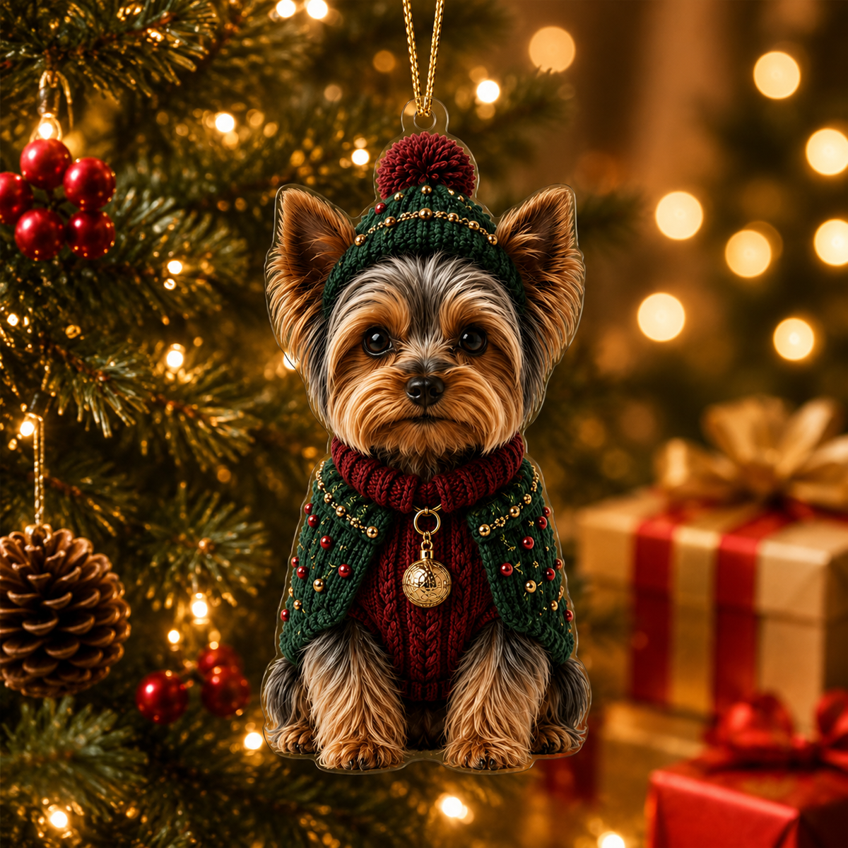 Dog Chrismast With Noel Sweater Terrier