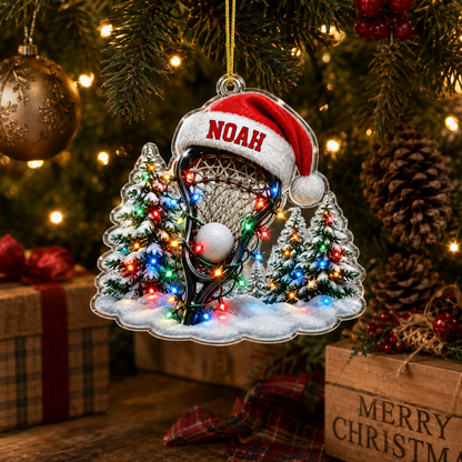 Custom Sports Christmas Acrylic - Lacrosse