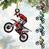 Personalized Dirt Bike Christmas Ornaments 2025 Custom Motocross Ornament Dirt bike Christmas Ornament N51