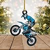 Personalized Dirt Bike Christmas Ornaments 2025 Custom Motocross Ornament Dirt bike Christmas Ornament N51