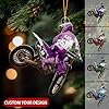 Personalized Dirt Bike Christmas Ornaments 2025 Custom Motocross Ornament Dirt bike Christmas Ornament N38