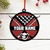 Personalized Billiards Ornament 2025, Billiards Christmas Ornaments N02
