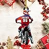 Personalized Dirt Bike Christmas Ornaments 2025 Custom Motocross Ornament Dirt bike Christmas Ornament N47