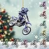 Personalized Dirt Bike Christmas Ornaments 2025 Custom Motocross Ornament Dirt bike Christmas Ornament N35