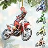 Personalized Dirt Bike Christmas Ornaments 2025 Custom Motocross Ornament Dirt bike Christmas Ornament N53
