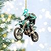 Personalized Dirt Bike Christmas Ornaments 2025 Custom Motocross Ornament Dirt bike Christmas Ornament N39