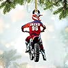 Personalized Dirt Bike Christmas Ornaments 2025 Custom Motocross Ornament Dirt bike Christmas Ornament N47