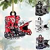Personalized Dirt Bike Christmas Ornaments 2025 Custom Motocross Ornament Dirt bike Christmas Ornament N54