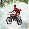 Personalized Dirt Bike Christmas Ornaments 2025 Custom Motocross Ornament Dirt bike Christmas Ornament N23